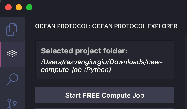 Ocean Protocol VSCode Extension