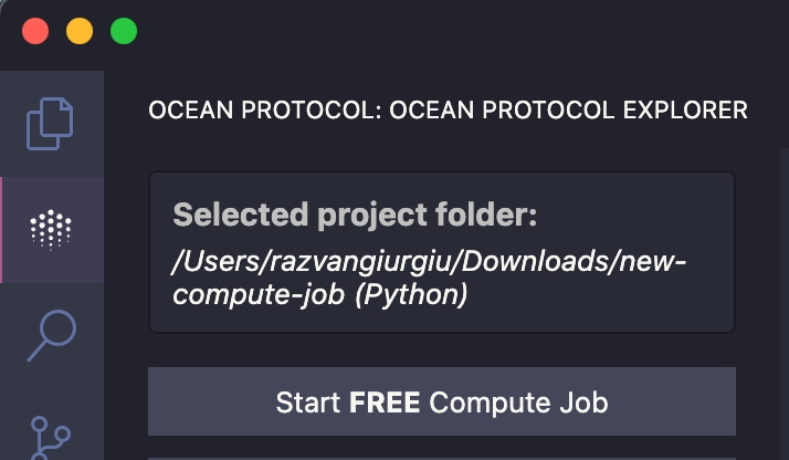 Ocean Protocol VSCode Extension